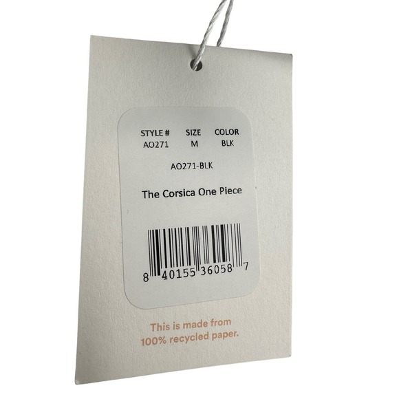 Andie Swim The Corsica One Piece Swimsuit High Neck Womens Size M - Picture 9 of 11